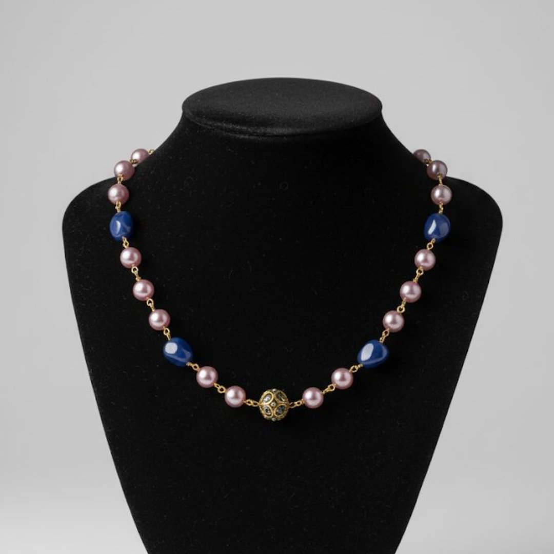 ROYAL PEARL AND GEMSTONE NECKLACE