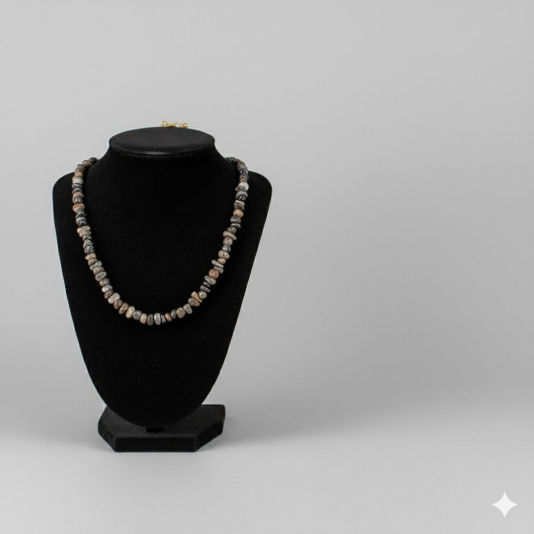 GOLDEN PEARL CHARM NECKLACE