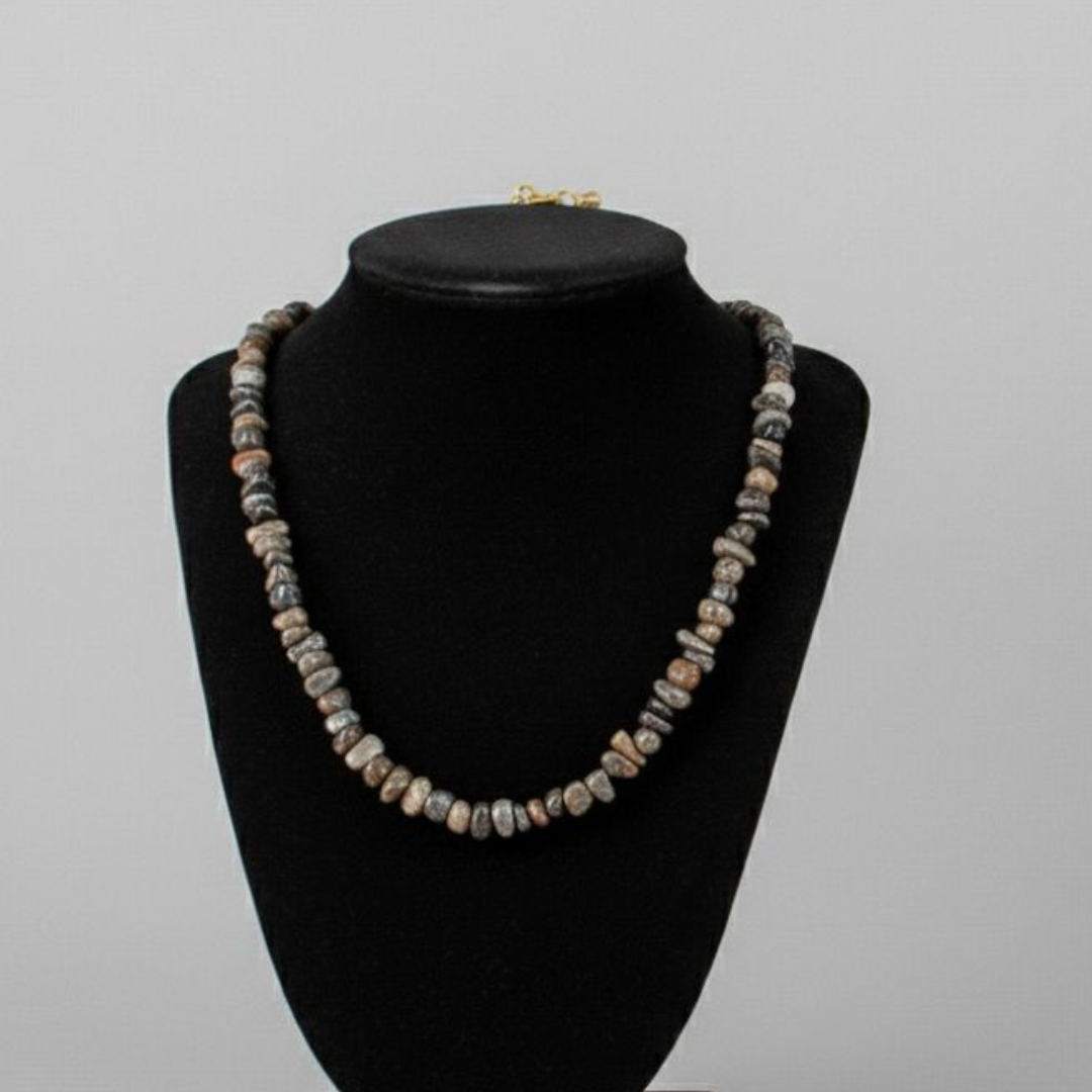 NATURAL STONE BEAD NECKLACE